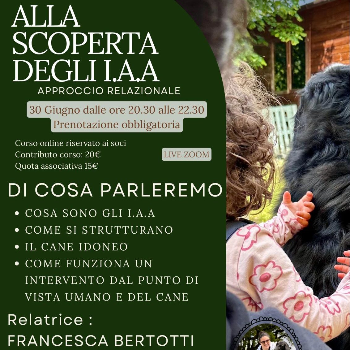 Flyer corso Alla Scoperta Degli I.A.A.